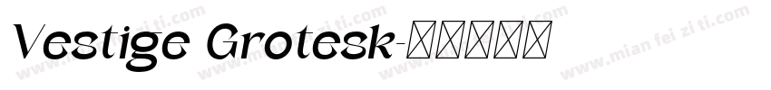 Vestige Grotesk字体转换
